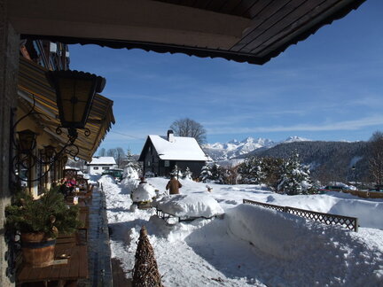 Knollhof Sunny outdoor terrace - Restaurant Sonnplatzl knollhof_terasse__winter_09_1